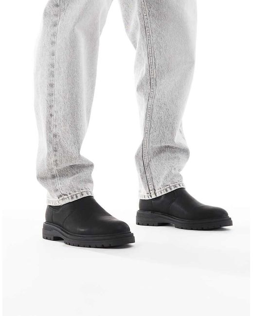 Schuh White Dion Chunky Chelsea Boots for men