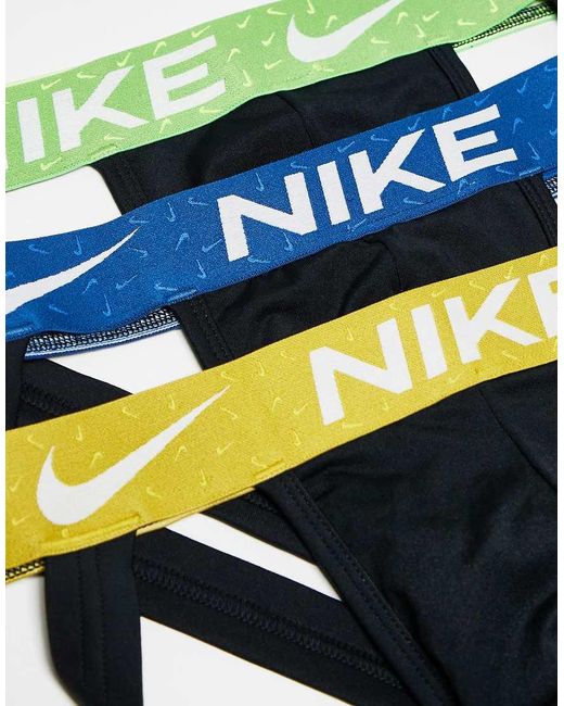Nike Green Essential Microfibre 3 Pack Jockstraps for men