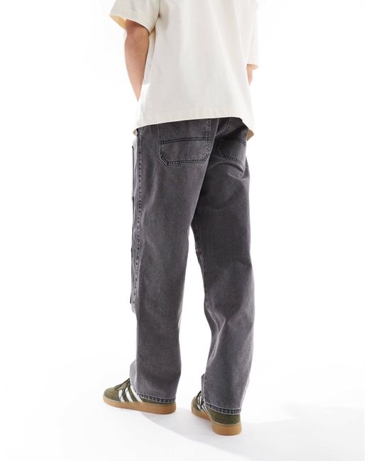 ASOS – weite carpenter-jeans in White für Herren