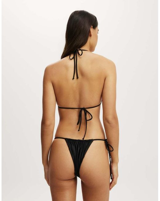 Cotton On Natural High Apex Slider Triangle Bikini Top