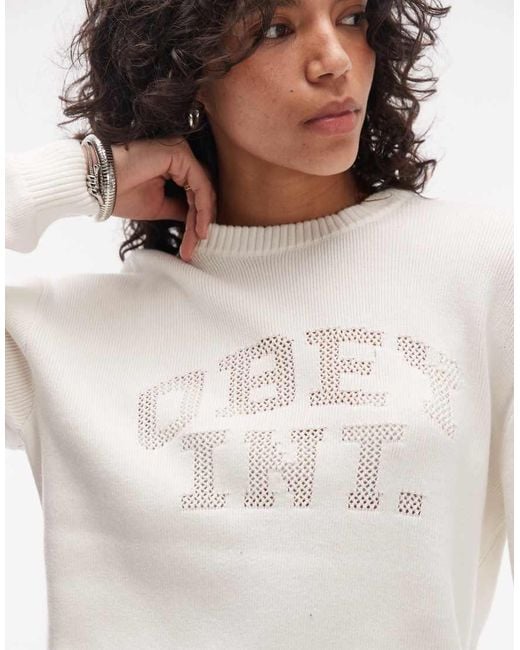 Obey Blue League Logo Crew Neck Sweatshirt