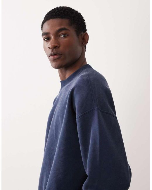 Abercrombie & Fitch Blue Essential Sweatshirt for men
