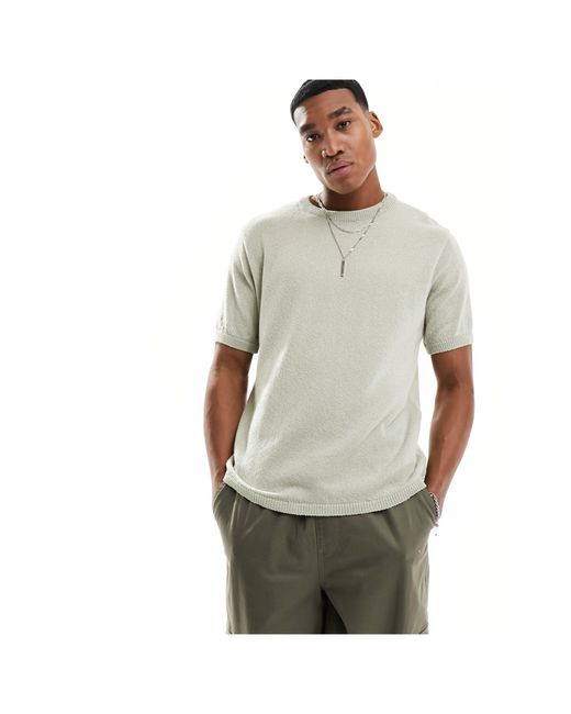 T-shirt comoda girocollo di ASOS in Gray da Uomo
