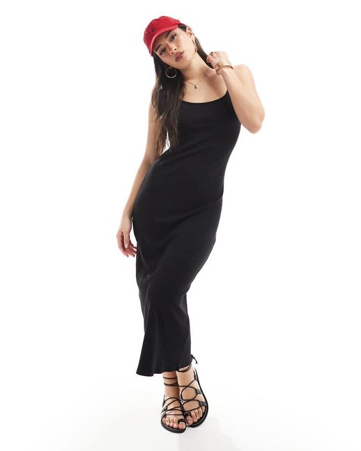 Cotton On Black Cotton On Byron Low Back Maxi Dress