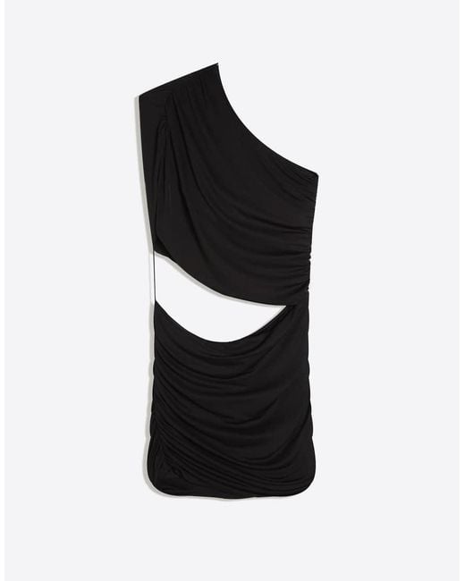 Bershka Black Mini Cut-out Dress