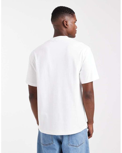 Fred Perry White Relaxed T-shirt for men