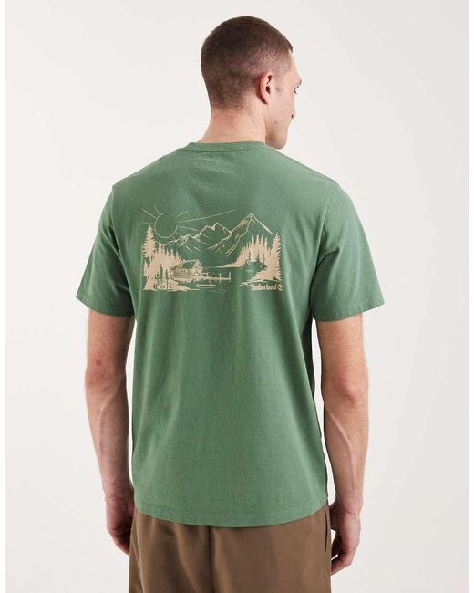 Timberland Green Lake House Back Graphic Tee for men