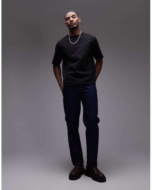 ARKET Blue Heavyweight Jersey Oversized T-Shirt for men