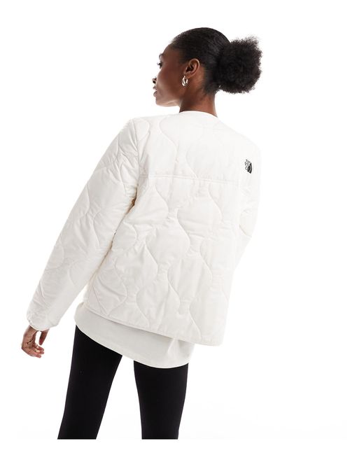 The North Face White Ampato Quilted Liner Jacket