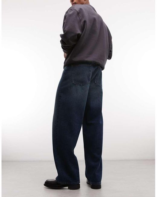 ASOS Blue baggy Jeans for men