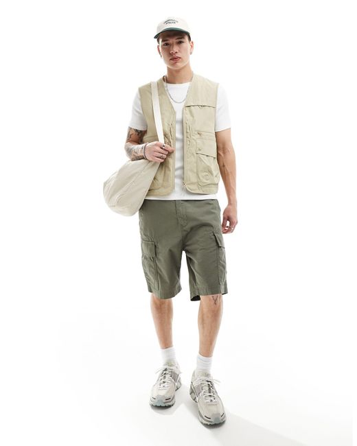 River Island White Utility Vest for men