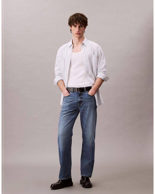Calvin Klein Blue 90S Straight Jeans for men