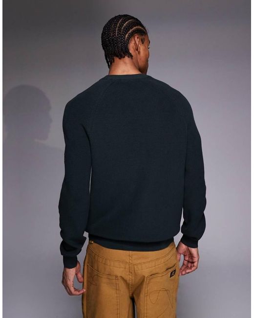 Barbour Blue Monmouth Crewneck Jumper for men