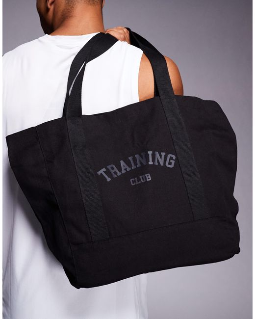 4505 Blue Training Club Canvas Gym Tote Bag for men