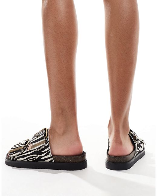 Pull&Bear Natural Flatform Sandals