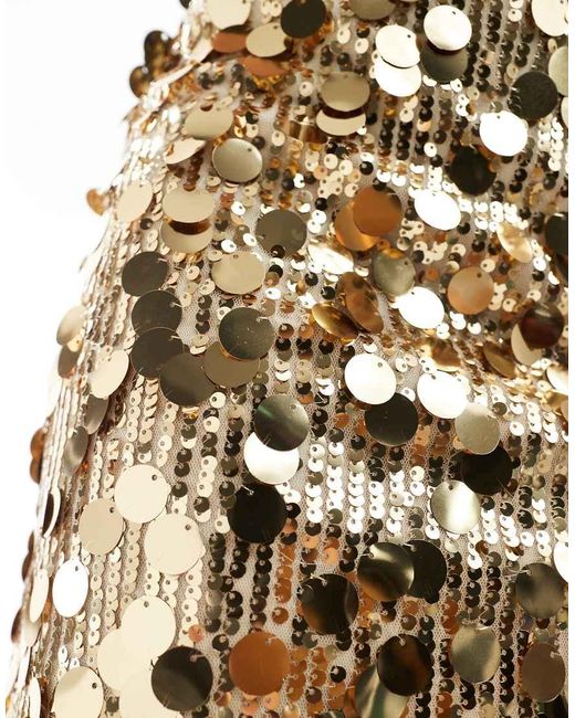 ASOS White Mixed Sequin Mini Skirt