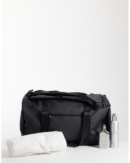 Jack & Jones Black Utility Travel Bag for men