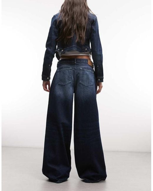 Juicy Couture Blue Straight Leg Diamante Logo Low Rise Jeans
