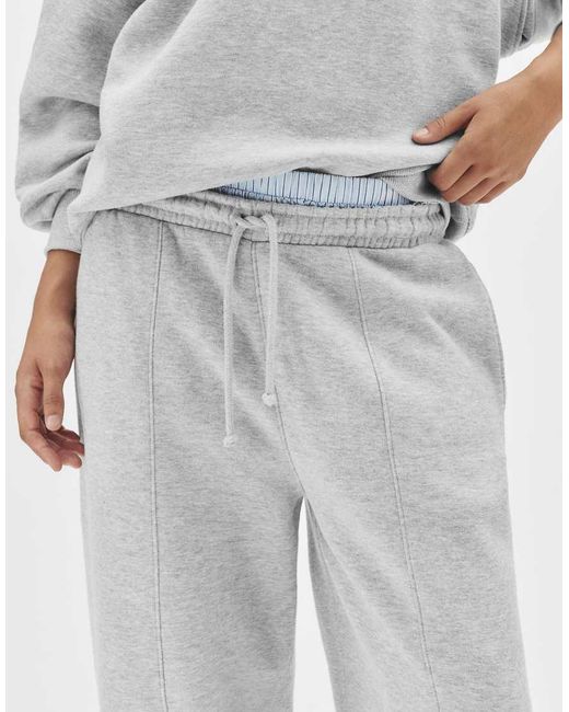 Pull&Bear Trainingsbroek Met Naaddetails in het Gray