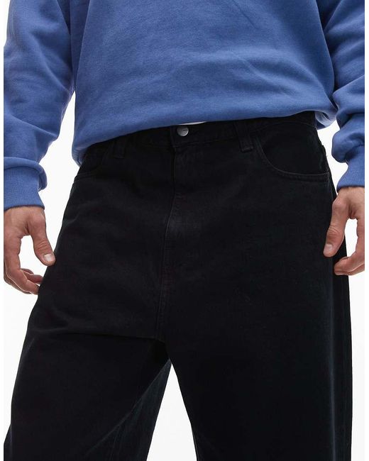 Carhartt Blue Landon Loose Tapered Denim Jeans for men