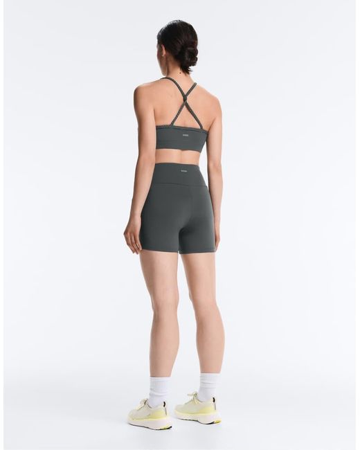 Oysho Blue Comfortlux High-rise 10cm Hot Pants