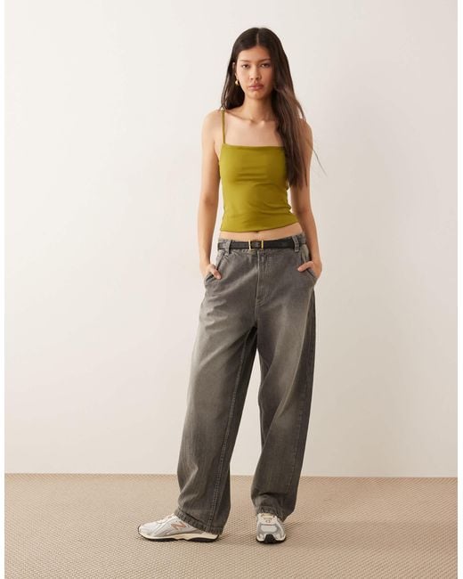 ASOS Green – formendes cropped-camisole-top