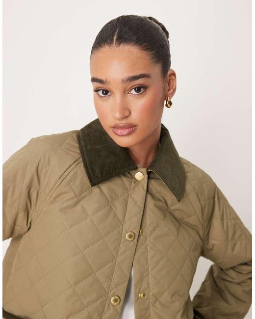 Barbour Natural Anise Quilted Jacket