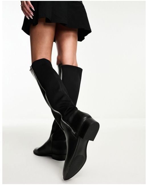 ALDO Black Aahliyah Flat Knee Boots