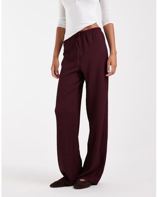 ONLY Textured Wide Leg Trousers