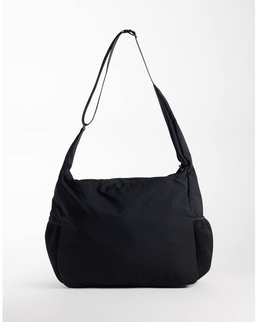 Weekday Black Hiker Mini Cross Body Bag With Mesh Detailing