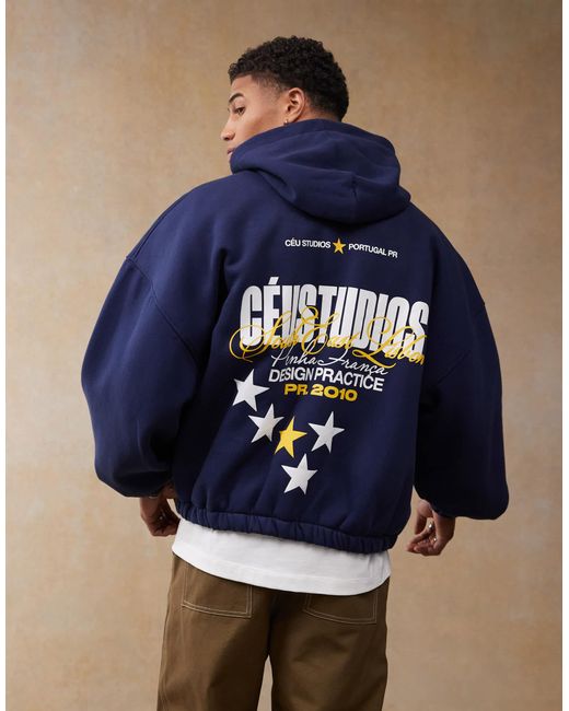ASOS – kapuzenpullover in Blue für Herren