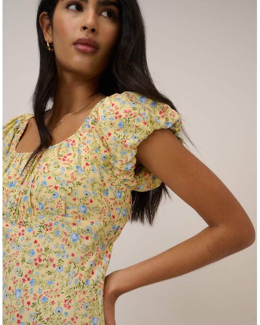 Nobody's Child Natural Ditsy Floral Jemima Midi Dress