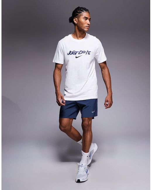 Nike White Dri-fit T-shirt With Graphic Print for men