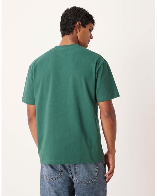 ASOS Green Heavyweight Relaxed T-shirt for men