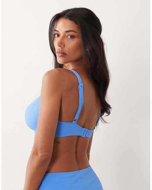 Peek & Beau Blue Underwire Bikini Top