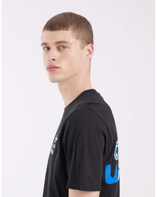 Adidas Originals Black World Cup 94 Crest Graphic T-shirt for men