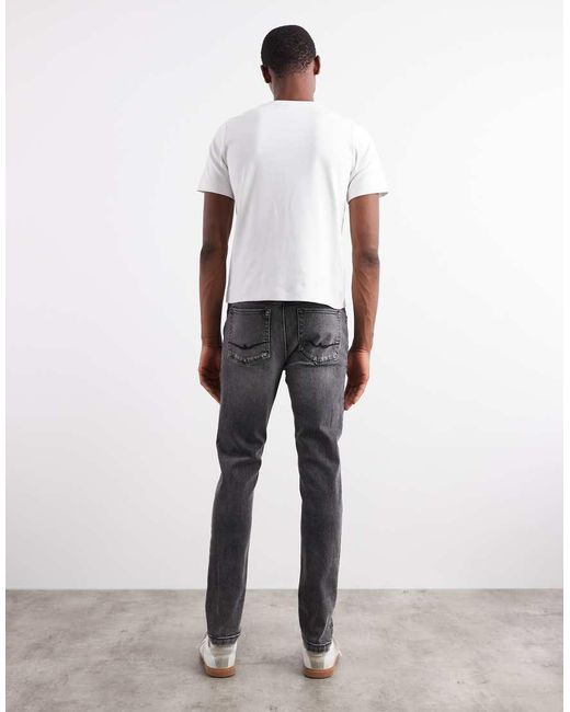 Jeans Skinny Délavé di ASOS in Natural da Uomo