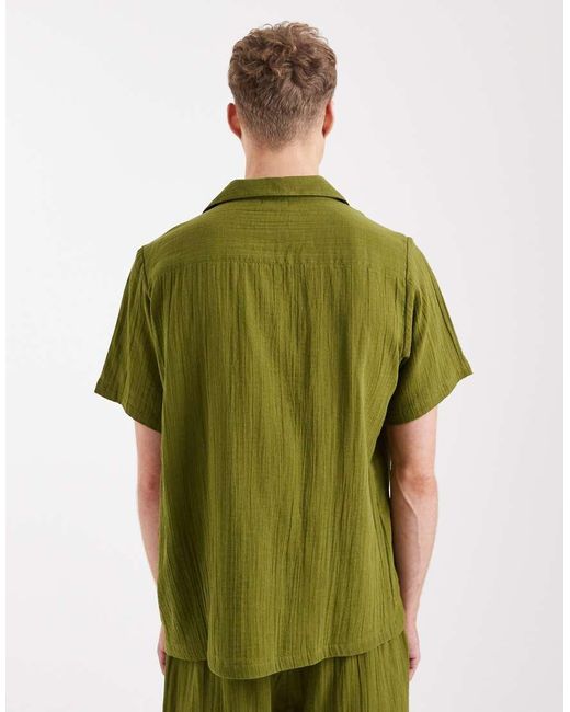 Sol Beach Green Beach Shirt for men