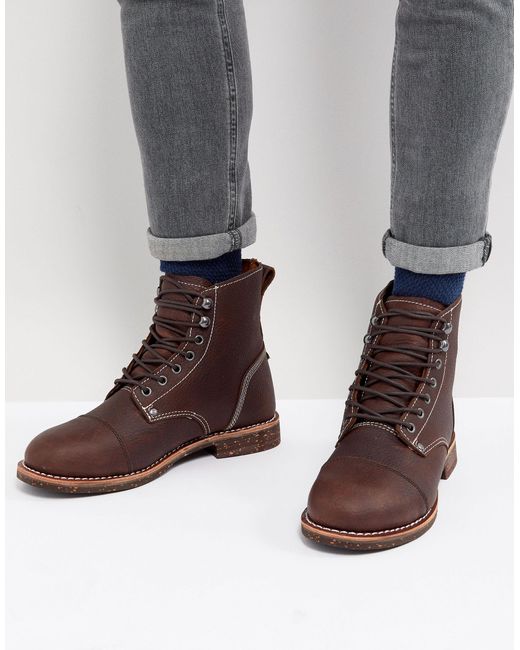 Dickies Brown Knoxville Lace Up Boots for men
