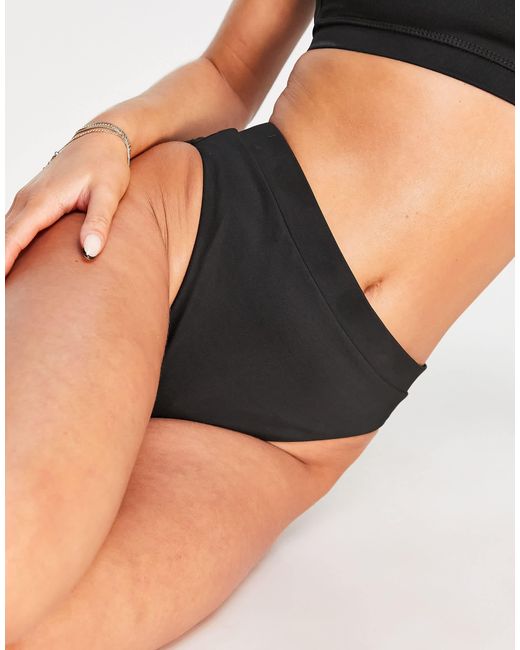Nike Black – bikiniunterteil mit hohem bund