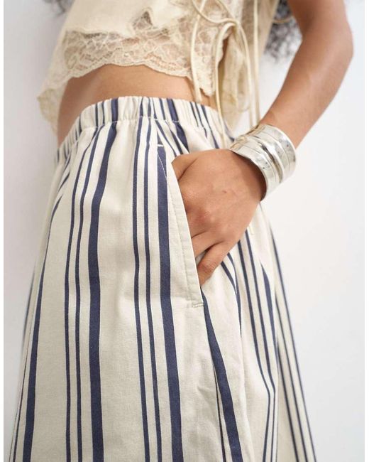 TOPSHOP White A Line Culotte
