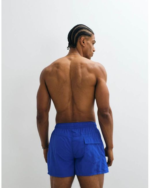 Speedo Blue Solid Retro 13" Volley Swim Short for men