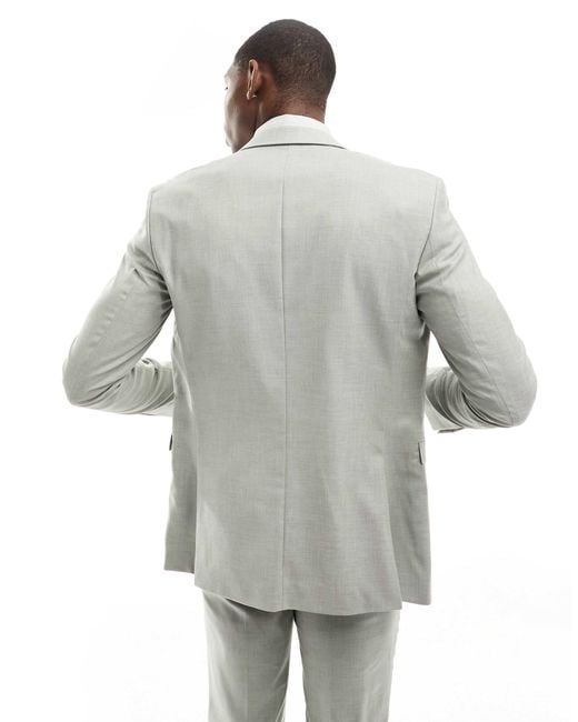 Jack & Jones Gray Premium Slim Fit Suit Jacket for men