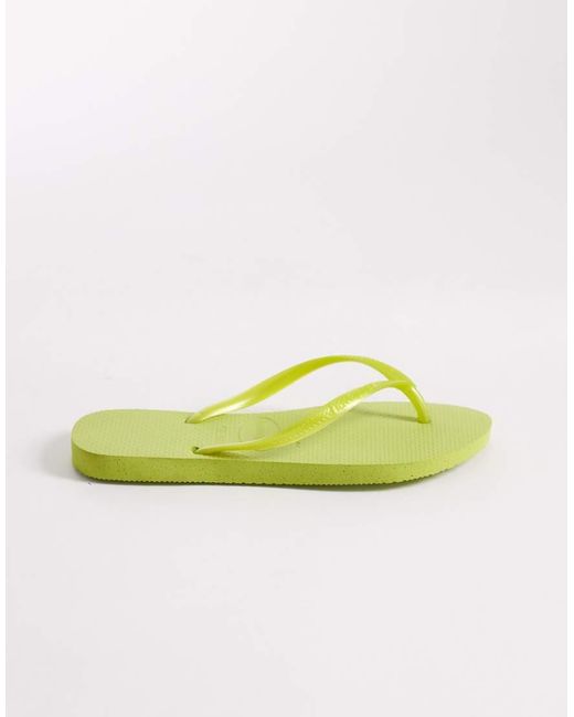 Havaianas Green Slim Flip Flops