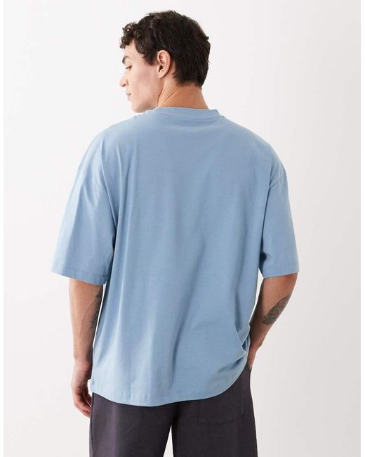 ASOS Blue Essentials Oversized T-Shirt for men