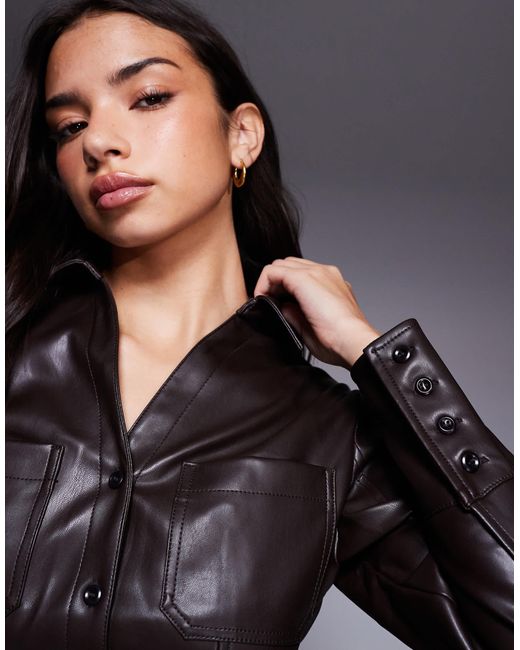 Veste En Simili Cuir River Island Taille 8 - Occasion En Très Bon état
