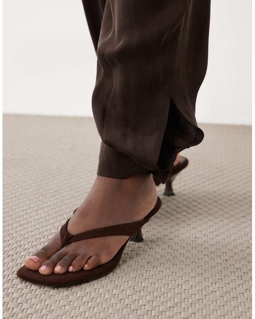 Mango Brown Cuffed Trouser