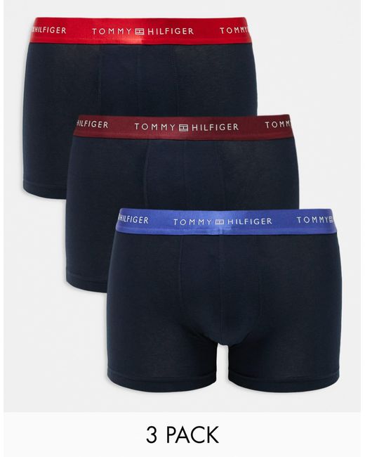 Signature essential - lot Tommy Hilfiger pour homme en coloris Blue