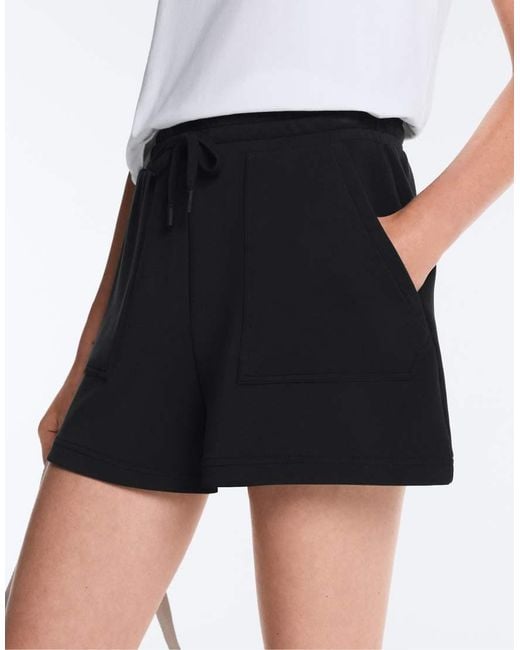 Oysho White Soft-Touch Shorts With Modal