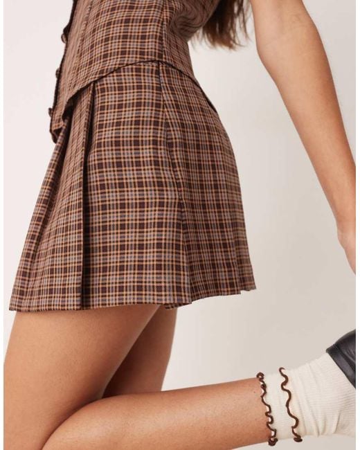 Minifalda De Sastre A De (Parte De Un Conjunto) Miss Selfridge de color Natural